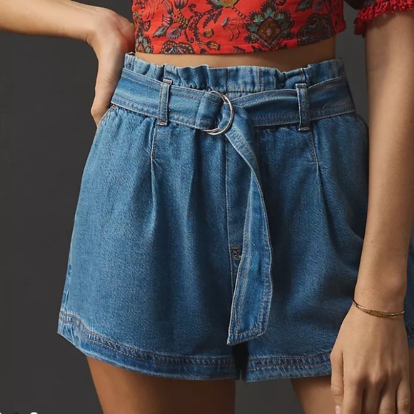 Anthropologie Pilcro Paperbag Shorts - Picture 1 of 16